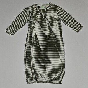 Parade Baby Sleep Gown Green Stripes Organic Cotton 0-3 Months